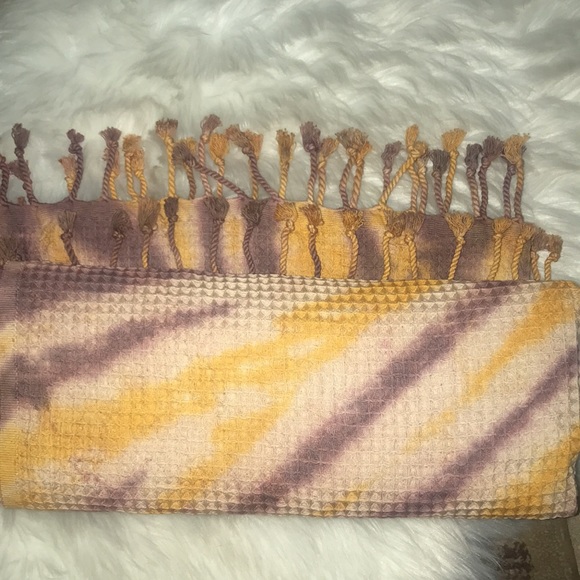 TURKISH COTTON WAFFLE TIE DYE TOWEL/BLANKET - Picture 6 of 6